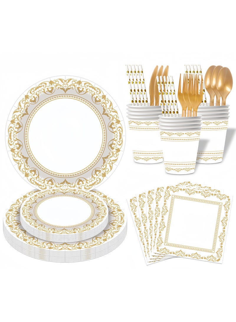 عالم البالونات طقم أدوات مائدة للحفلات مكون من 80 قطعة، طقم أدوات مائدة للاستخدام مرة واحدة يتضمن أطباقًا وأكوابًا وقشات ومناديل وملاعق وشوك وسكاكين، مناسب لحفلات العائلة والمناسبات المختلفة (مستلزمات حفلات أعياد الميلاد لـ 10 ضيوف). - Image 1